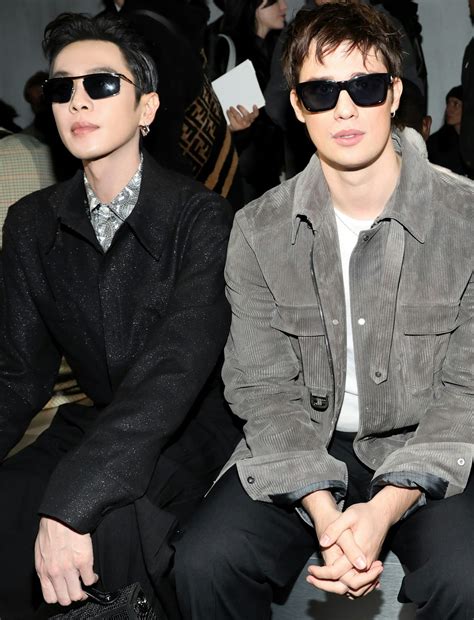 Nicholas Galitzine & Zhang Ruoyun Front Fendi Fall 